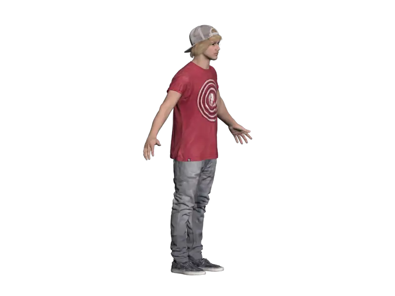 男人物中模带绑定3D模型 - C4D之家 - 2.png