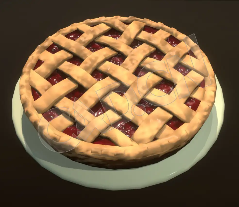 樱桃派果酱蛋糕食品C4D模型 - C4D之家 - 07.jpg