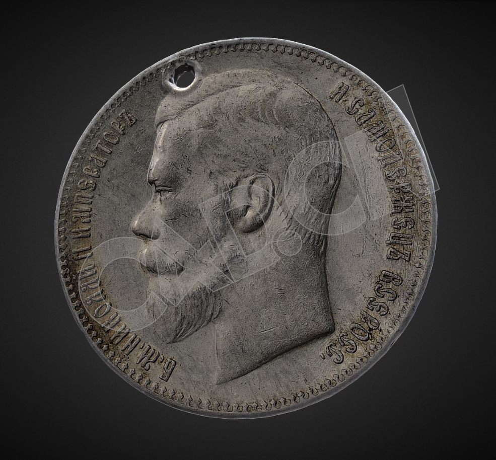 尼古拉斯二世皇帝银币硬币C4D模型 - C4D之家 - 13-2.jpg