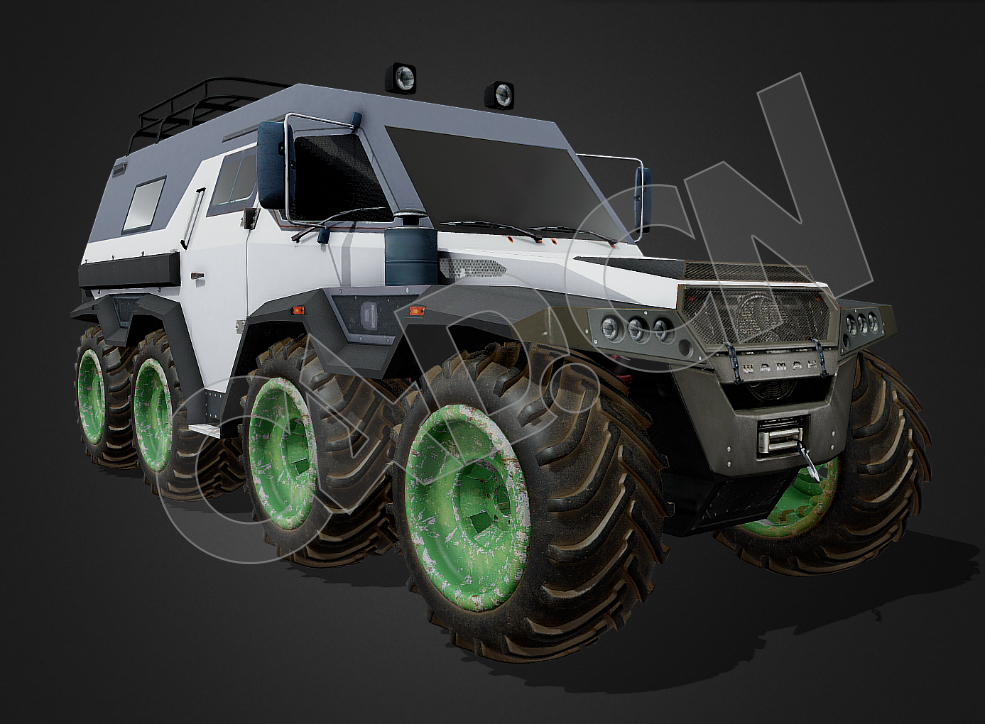 8轮硬派越野车奥兰德SUV 8x8汽车C4D模型 - C4D之家 - 14-2.jpg