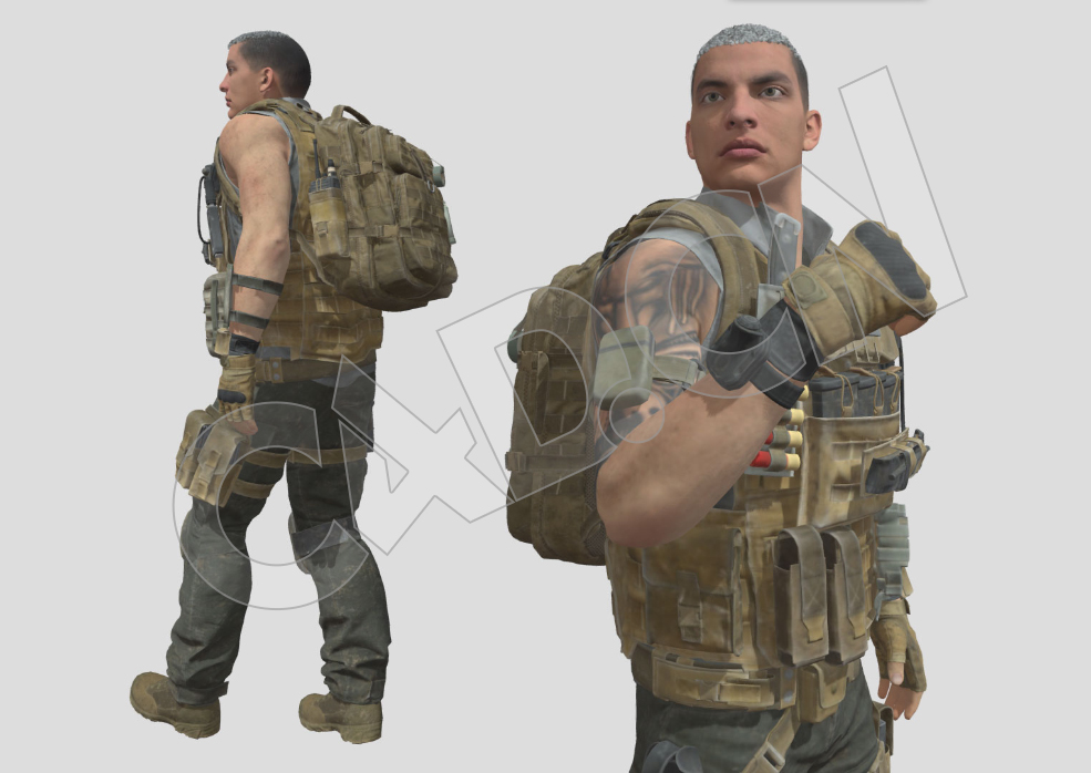 背作战背包的美国士兵C4D模型(包含骨骼绑定和动画) - C4D之家 - 32.jpg