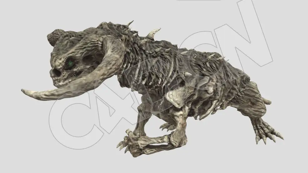 亡灵角龙怪兽C4D模型(包含绑定和动画） - C4D之家 - 36.jpg
