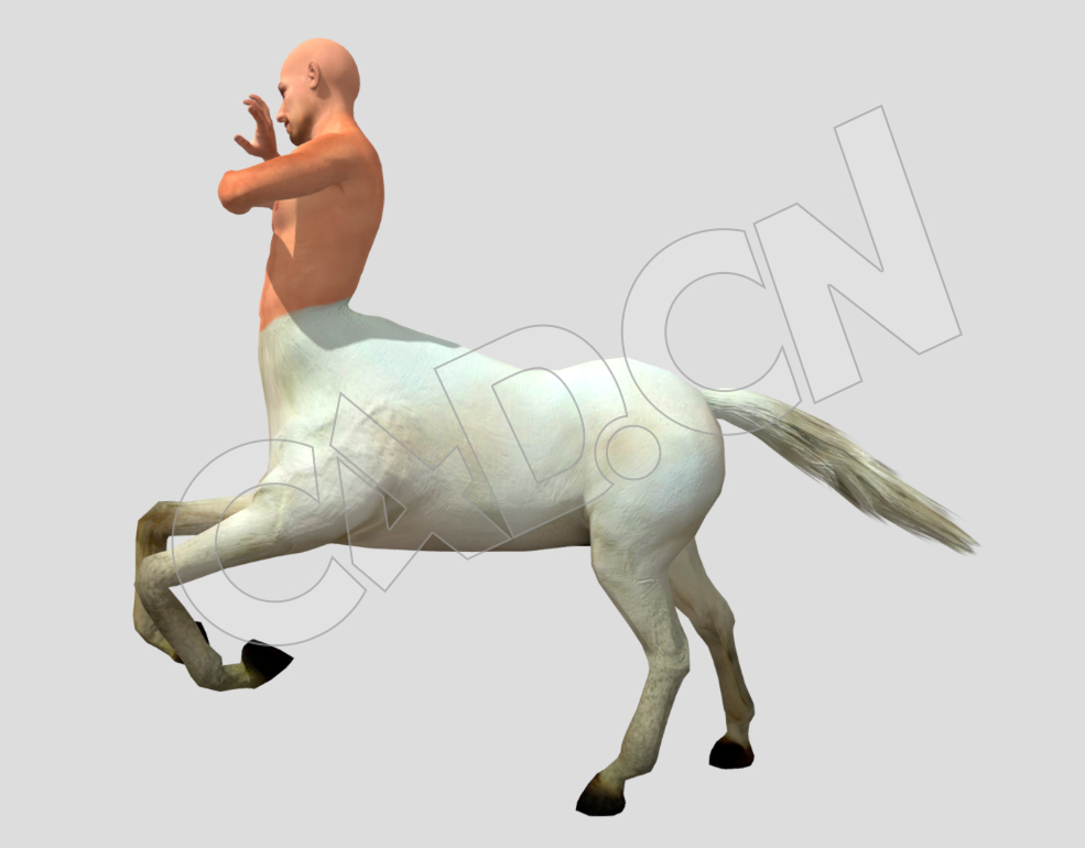 希腊神话中半人马奔跑的人头马身兽C4D动画模型(包含动画绑定) - C4D之家 - 51.jpg