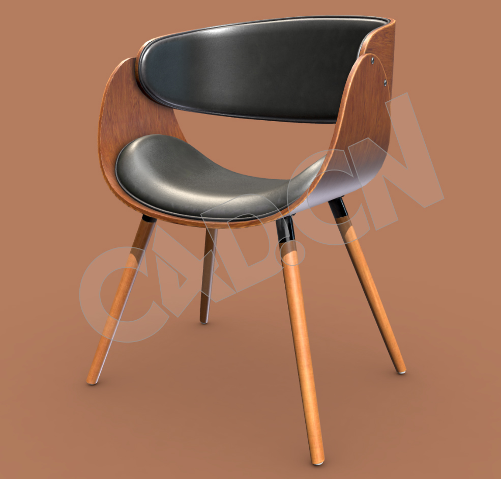 时尚休闲椅C4D模型