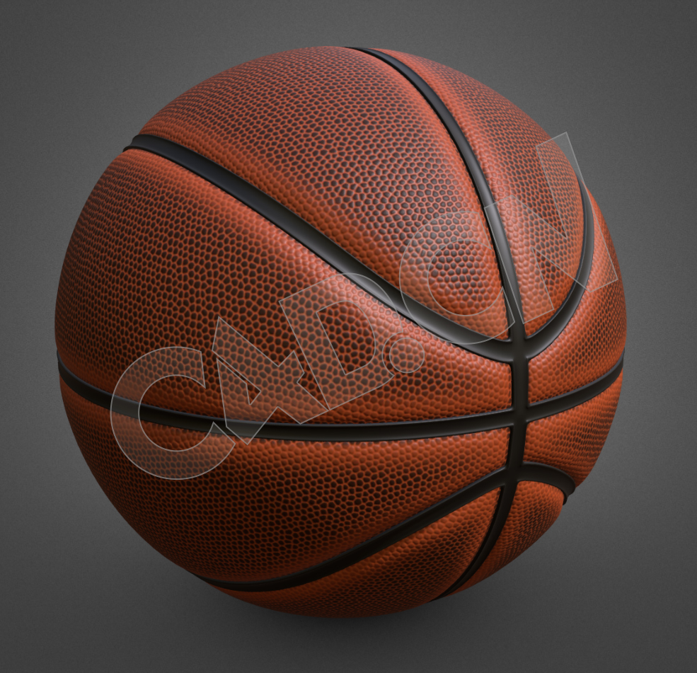 篮球体育用品C4D模型 basketball