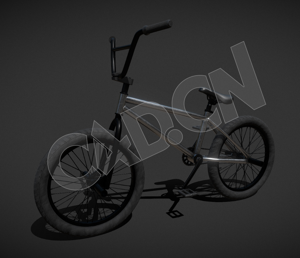 脚踏车山地自行车交通工具C4D模型 bicycle - C4D之家 - 80.jpg