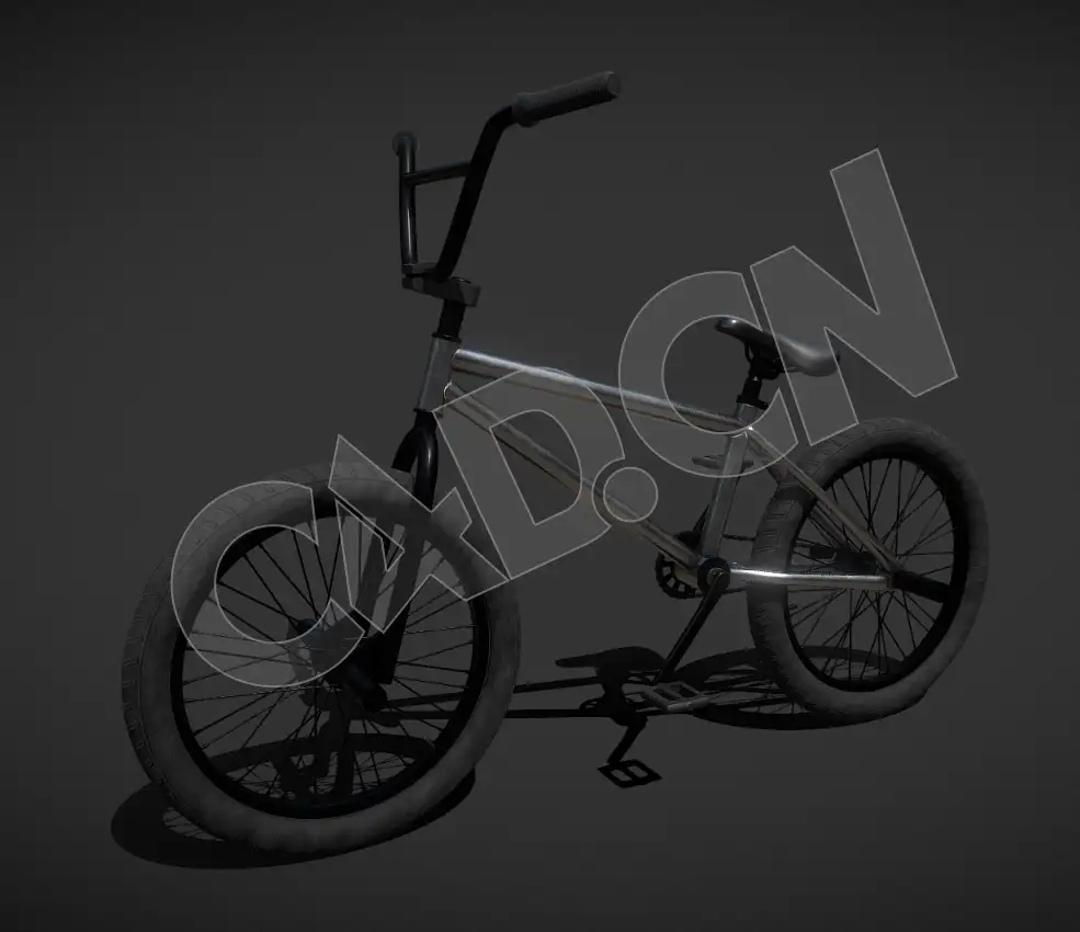 脚踏车山地自行车交通工具C4D模型 bicycle