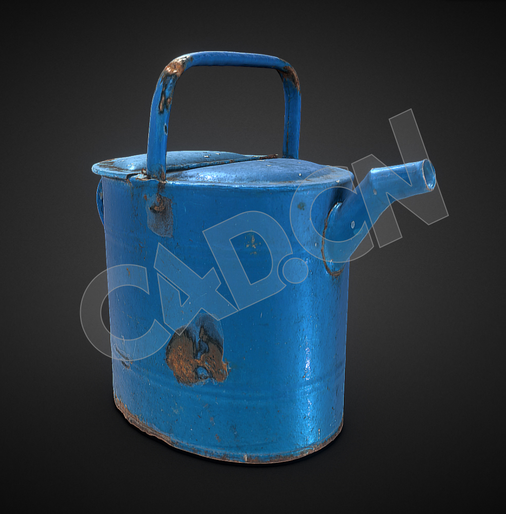 破旧生锈的洒水壶C4D模型 - C4D之家 - 84.jpg