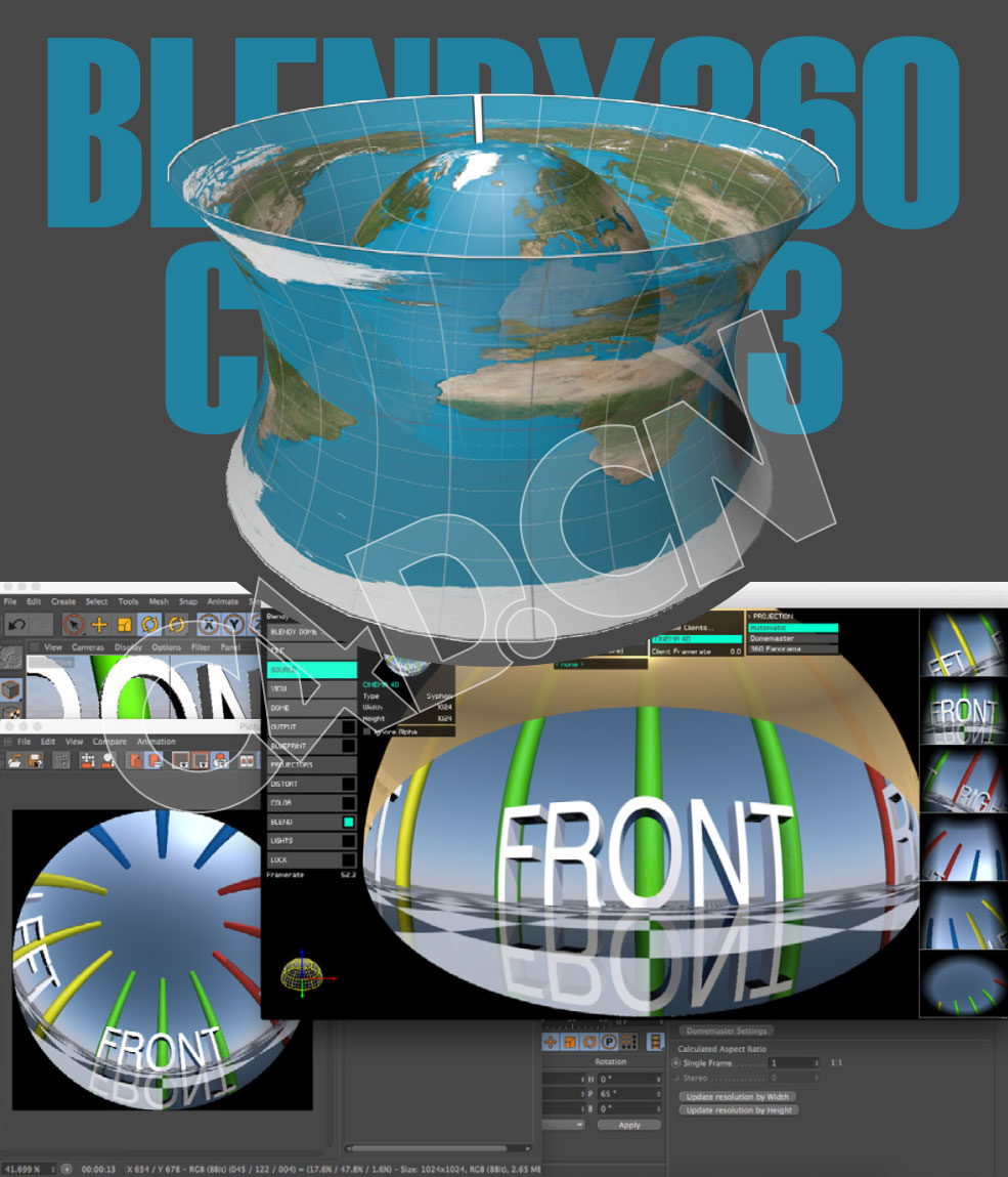 C4D三维全景摄像机插件 StudioAvante Blendy360Cam v2.2.1 For Cinema 4D R23 Win