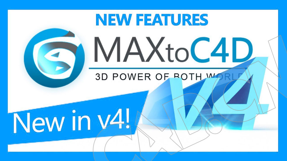 C4D导入MAX模型文件插件 3DtoAll MAXtoC4D v4.8