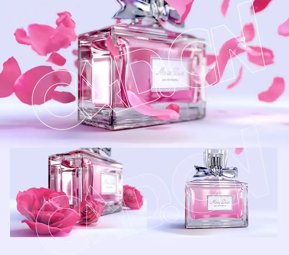 C4D OCTANE迪奥香水产品动画工程文件 diro