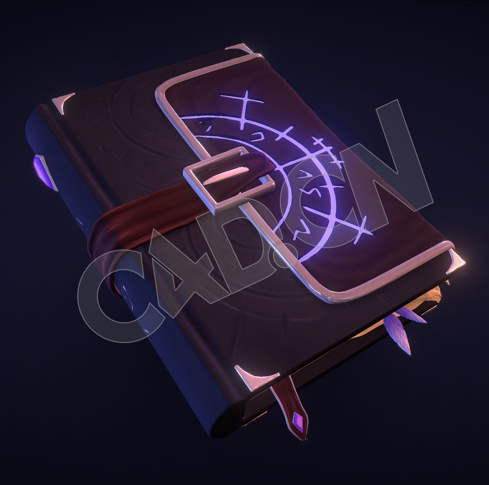 魔法书C4D模型-奇妙动植物日记本 DS-Suramar