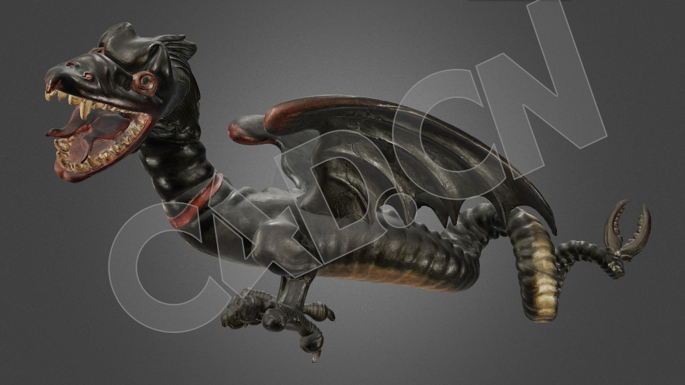 黑翼魔龙食尸鬼怪兽C4D模型 - C4D之家 - 31.jpg