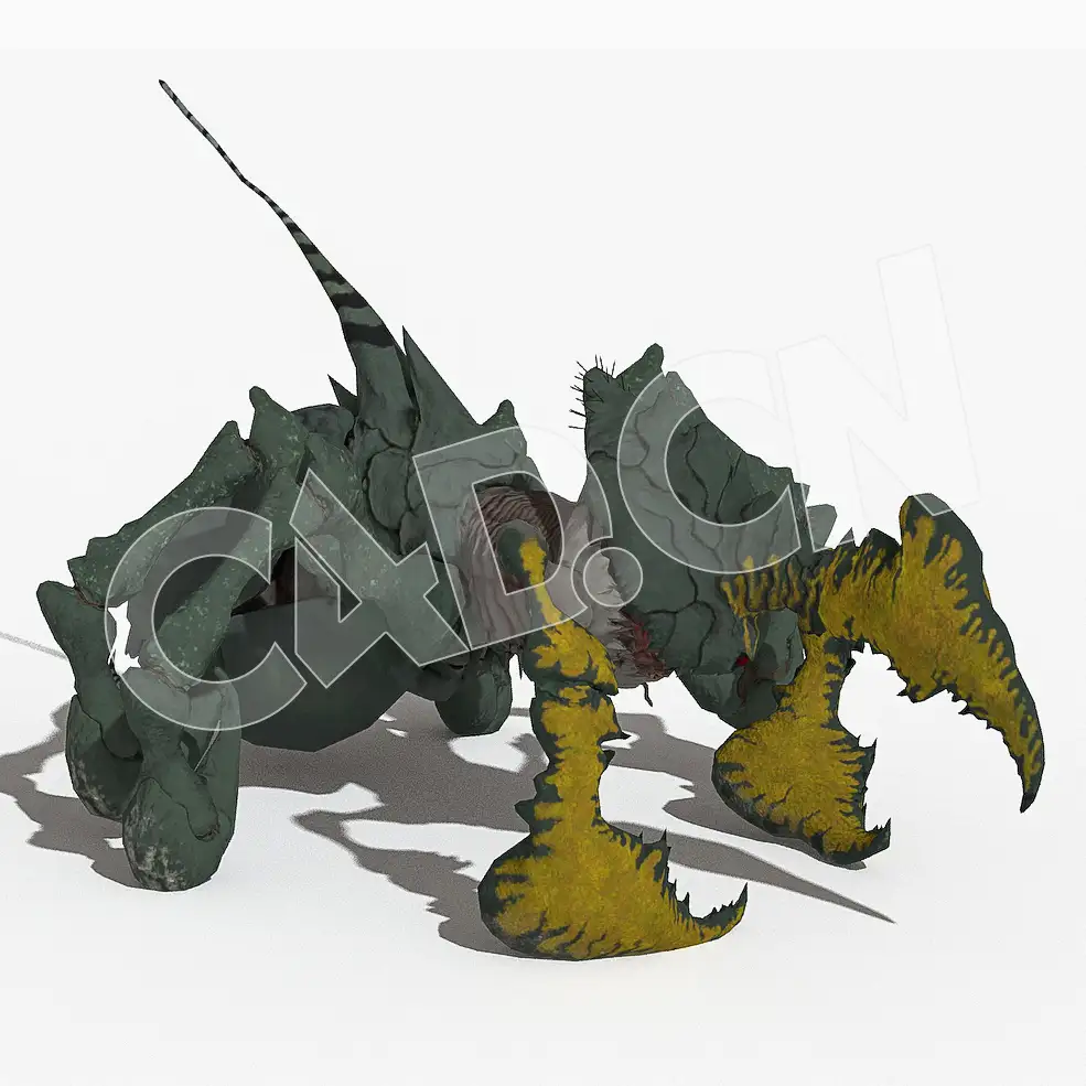 外星异形怪物C4D绑定动画模型Gils