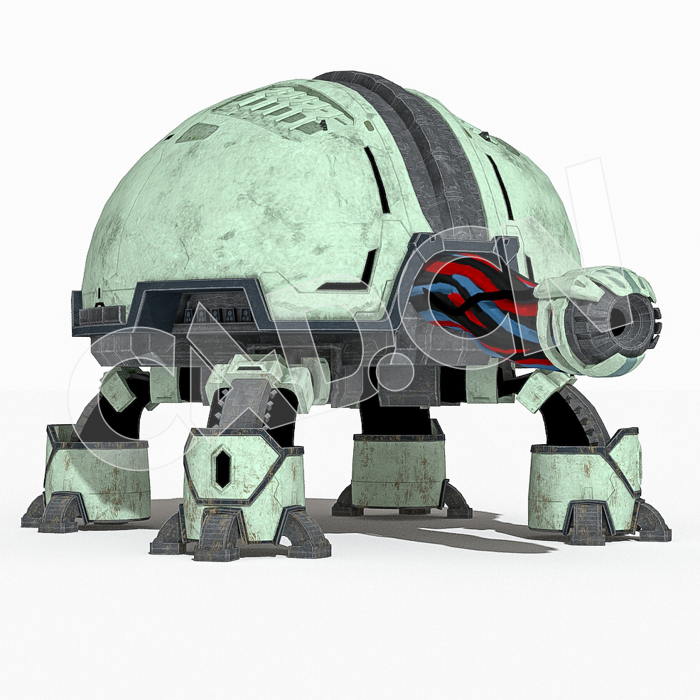 科幻龟形机甲舱C4D绑定动画模型hokaku - C4D之家 - 19.jpg