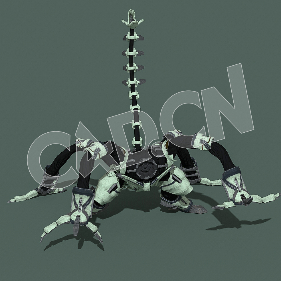 机械尾机甲机器人变形C4D绑定动画模型Roboone6leg - C4D之家 - 47.jpg