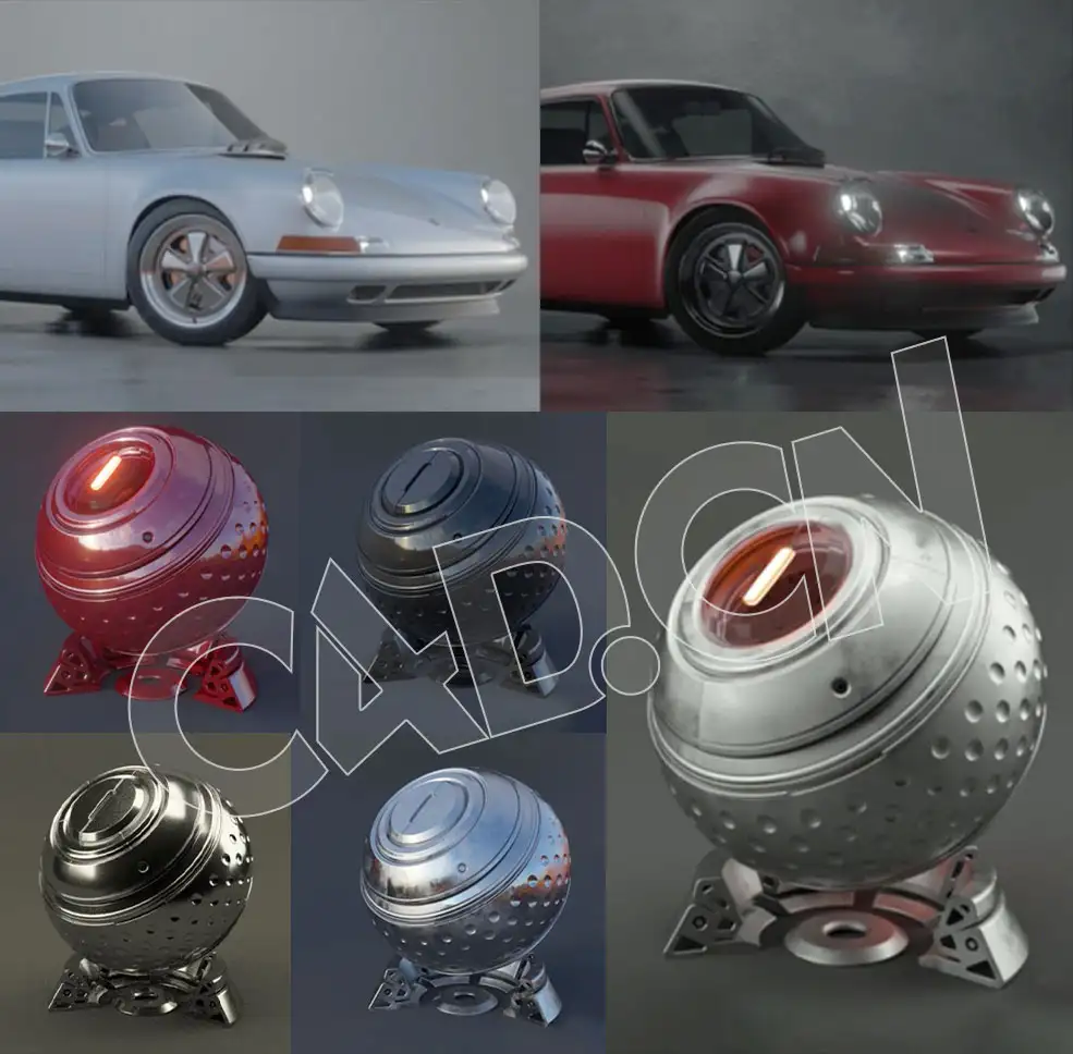 C4D OC汽车材质场景渲染案例教程 Automotive Visualization with cinema4d and octane