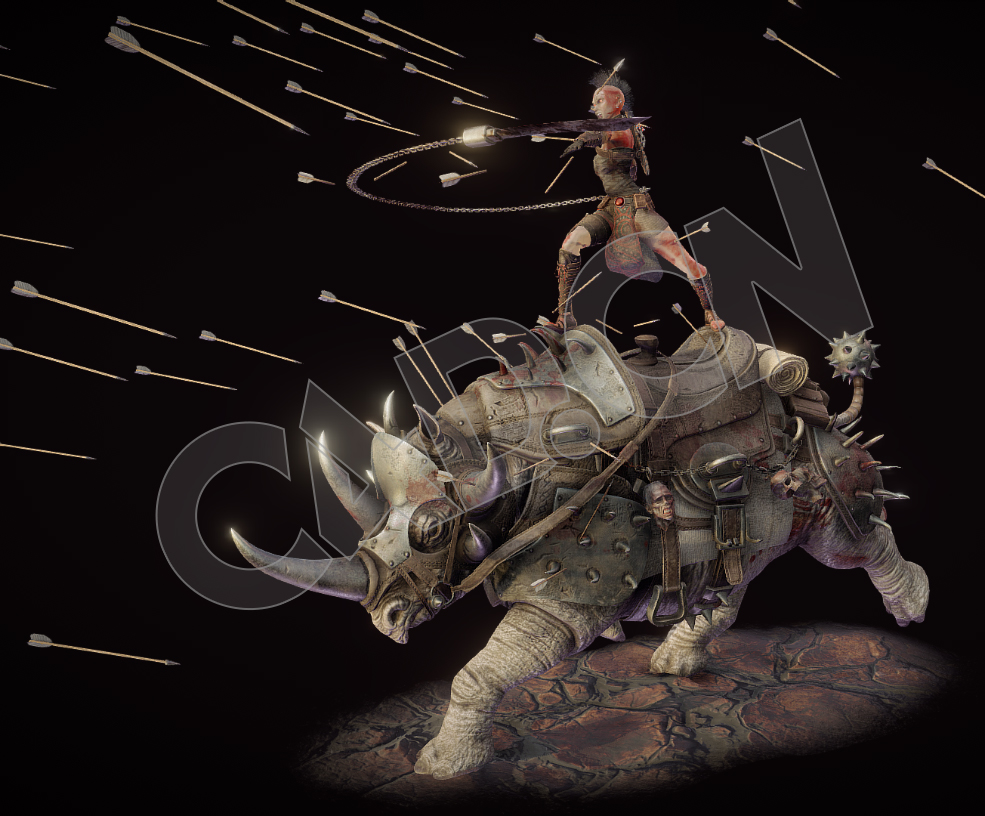 铠甲犀牛战士科幻动物魔兽C4D模型 - C4D之家 - 45-1.jpg