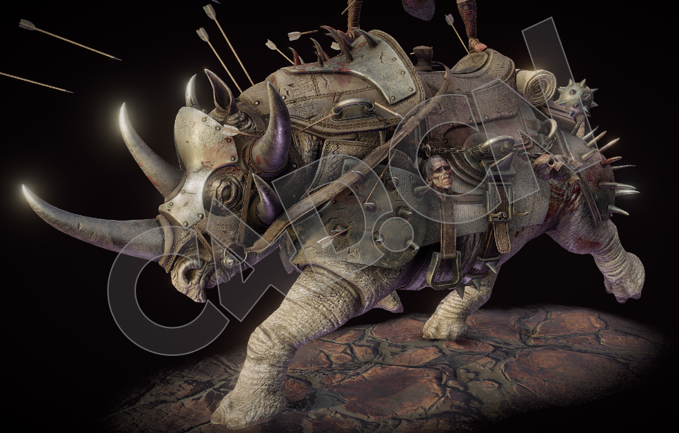 铠甲犀牛战士科幻动物魔兽C4D模型 - C4D之家 - 45-2.jpg
