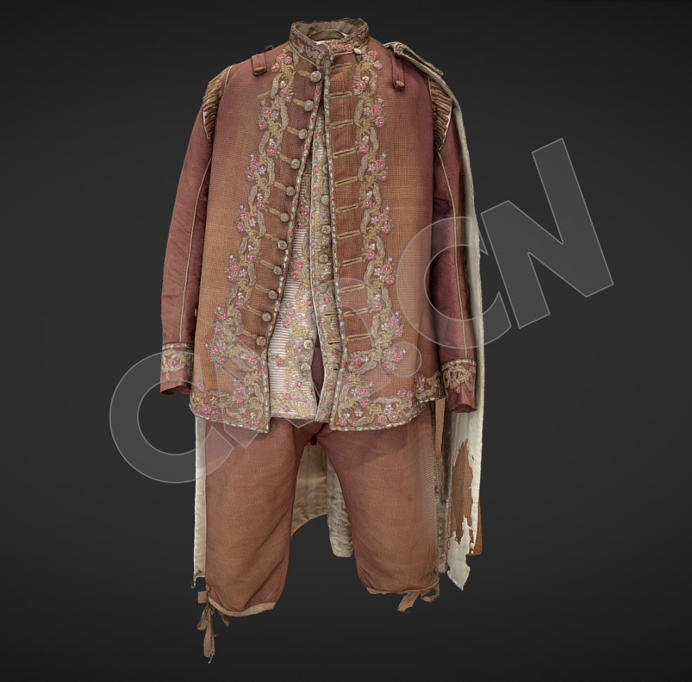 破旧的绣花麻布盘扣衣服民族服装C4D模型 - C4D之家 - 60.jpg