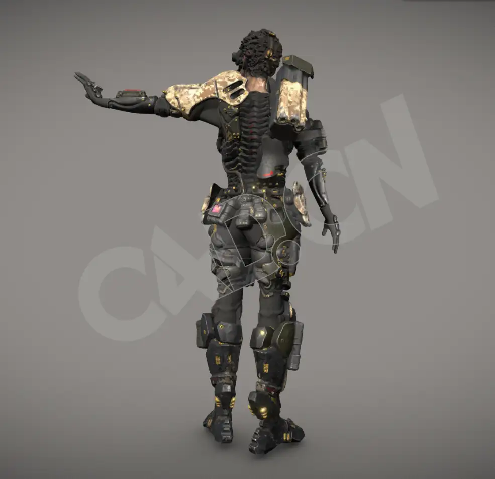 未来装甲士兵天使装甲战士C4D模型 angel armor - C4D之家 - 76-2.jpg