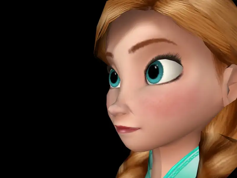 冰雪奇缘成年后的安娜,c4d,fbx,mb多种格式 - C4D之家 - Anna Summer3.jpg