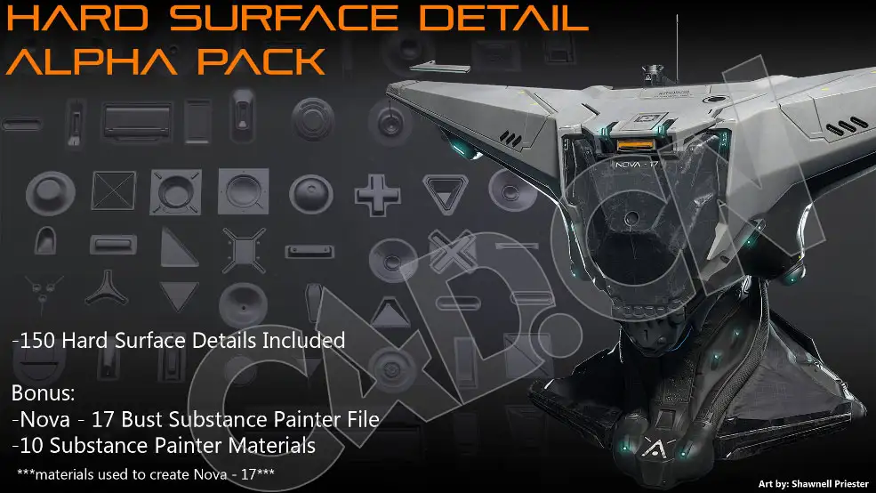 150组科幻机甲硬表面细节Alpha贴图包 Hard Surface Detail Alphas - C4D之家 - C4D20210123002458.jpg