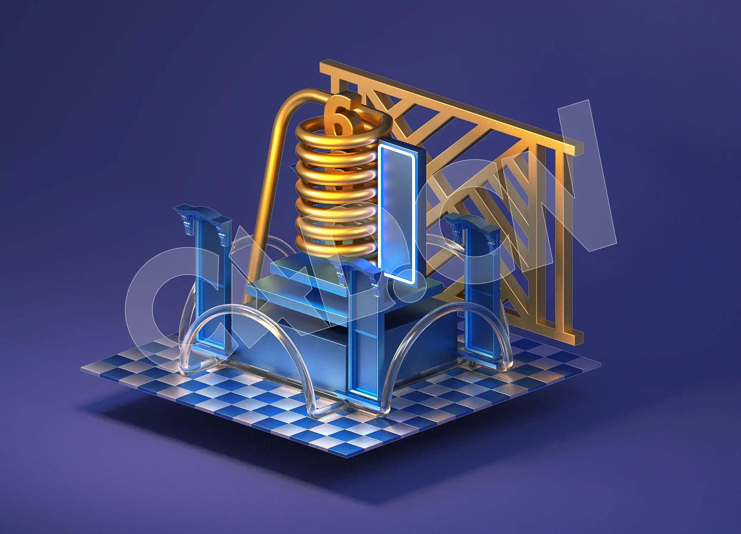 C4D蓝色电商三维元素模型 - C4D之家 - 19.jpg