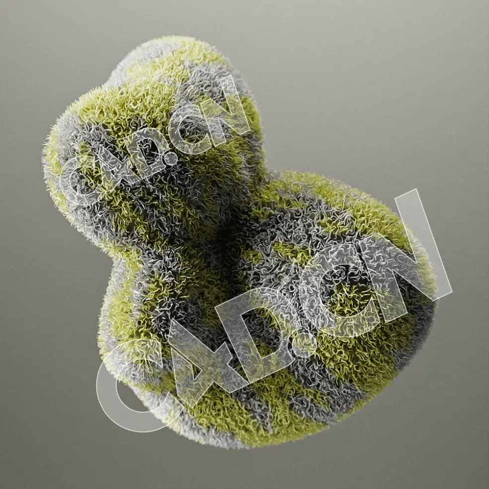 C4D红移RS抽象毛发物景深效果创意工程