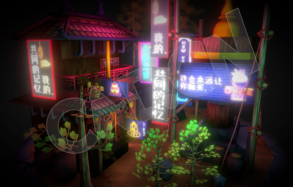 低面酒店客栈C4D模型