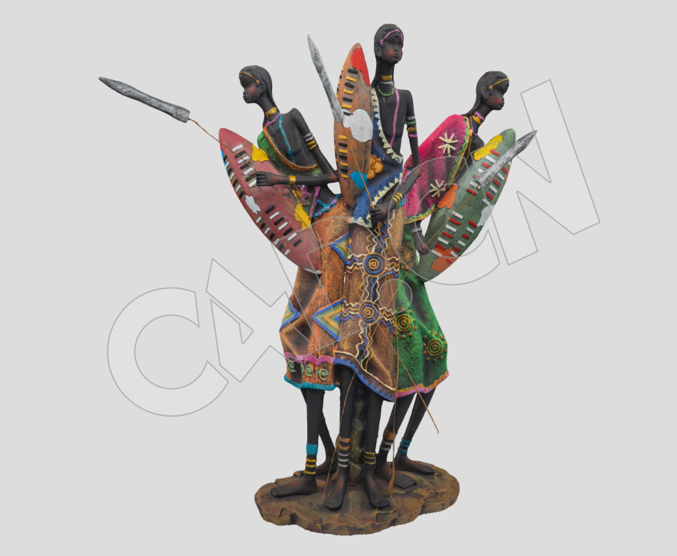 非洲土著人抽象雕塑工艺品C4D模型 - C4D之家 - 64.jpg