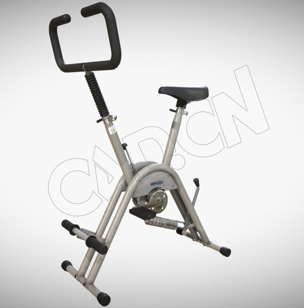 室内脚踏健身器材运动健身车C4D模型 - C4D之家 - 76.jpg