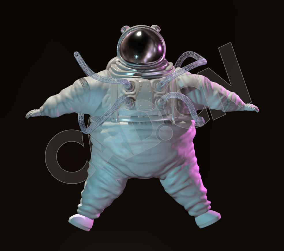 臃肿的宇航员太空人c4d模型 - C4D之家 - 86.jpg