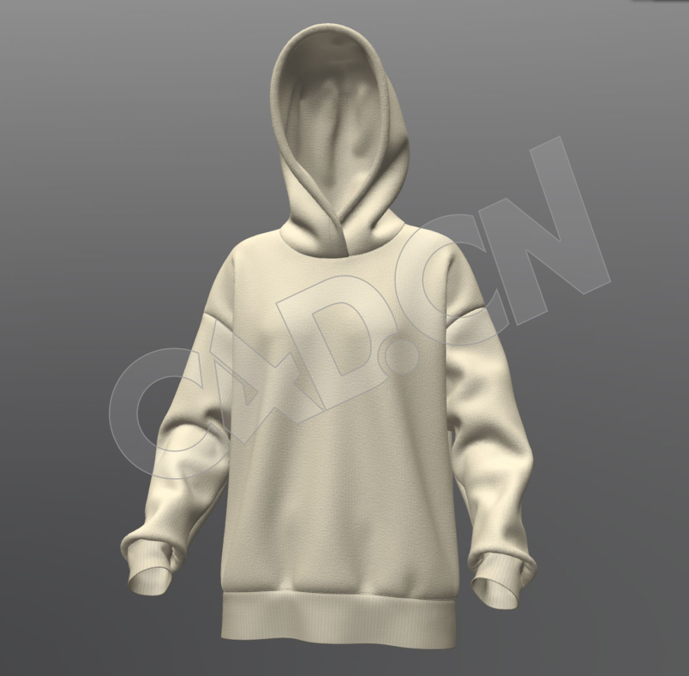 女性衣服连帽衫服装C4D模型