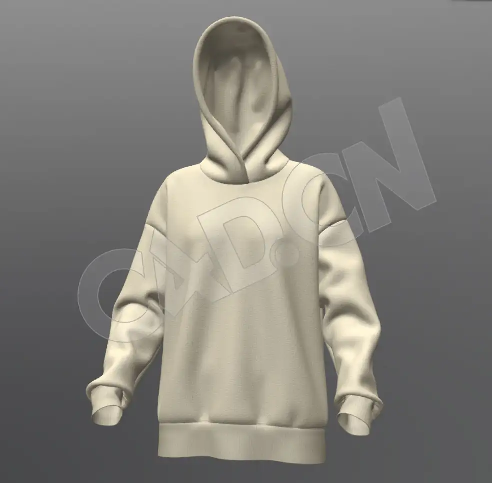 女性衣服连帽衫服装C4D模型