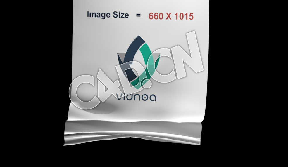 C4D竖旗卷起垂落的旗帜动画模型 flag - C4D之家 - 11.jpg