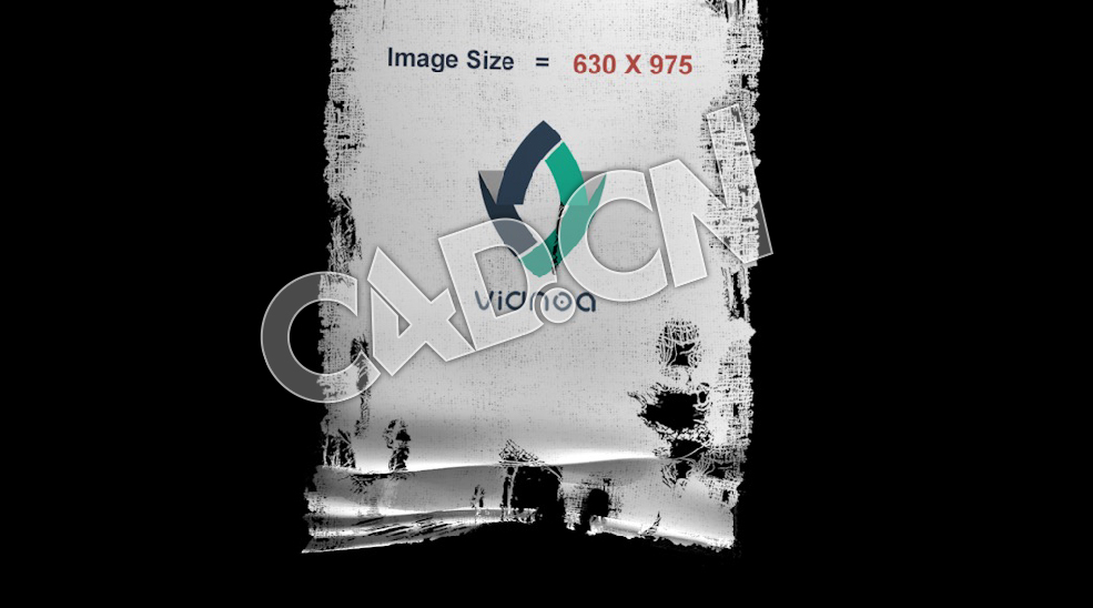 C4D破旧布料旗帜展开动画模型 flag