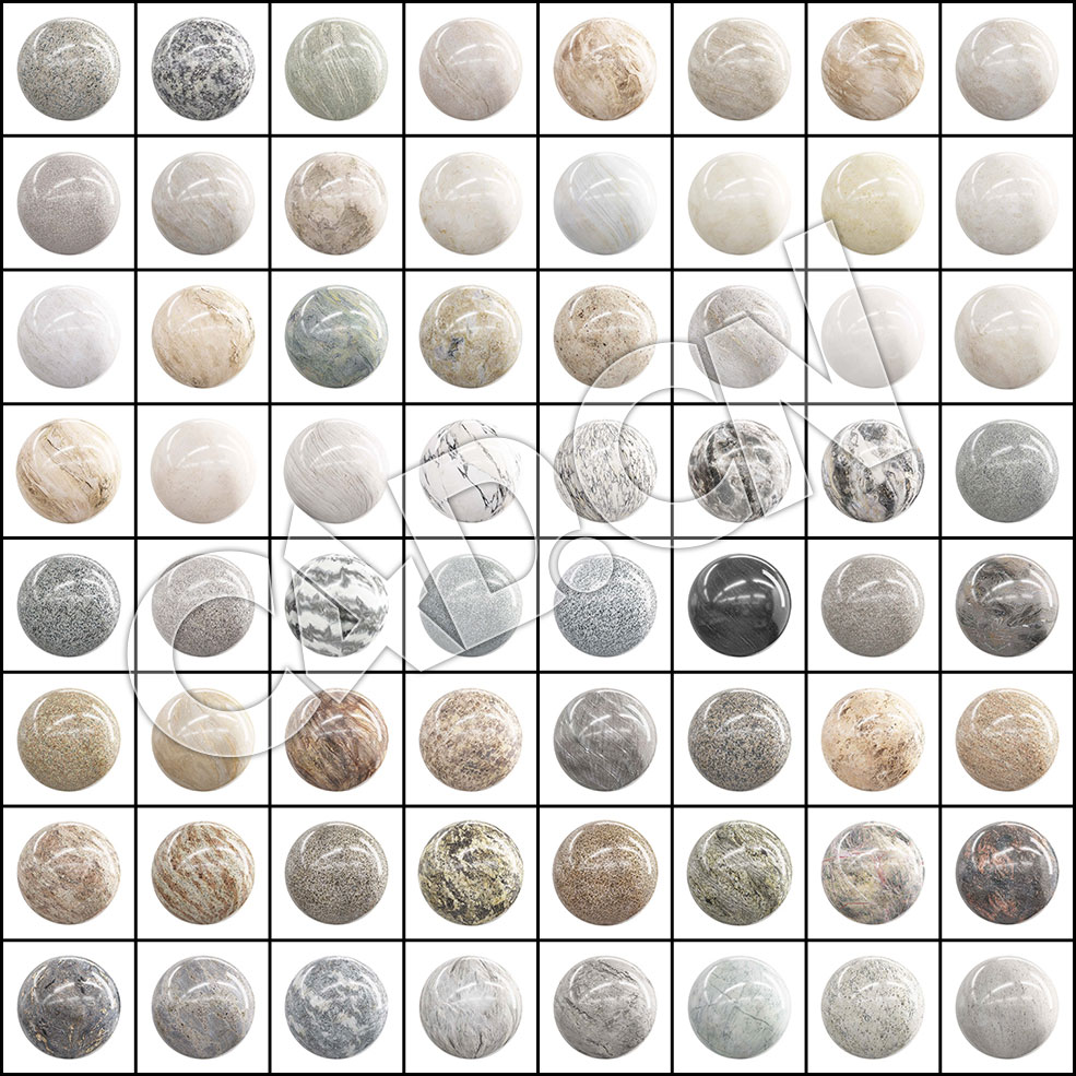 100幅常用大理石石材贴图材质素材合集 Marble PBR Textures – Collection Volume 23