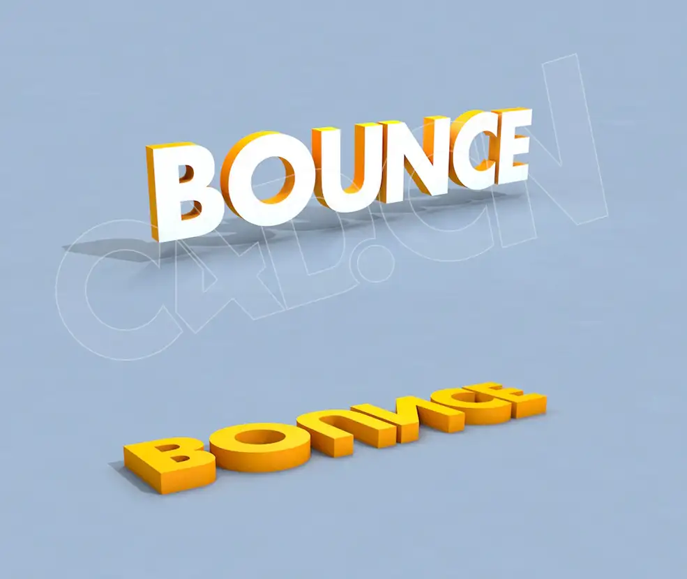 C4D弹跳文字动画工程 Text animation