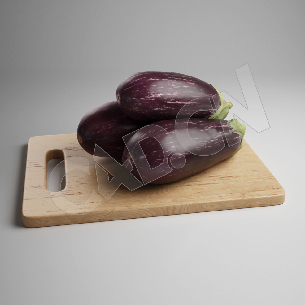 C4D木菜板上的紫茄子模型 EggPlant - C4D之家 - 20.jpg