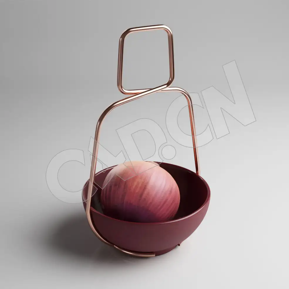 C4D蔬菜模型紫皮洋葱模型 Onion