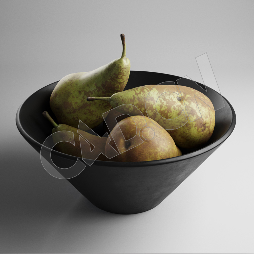 C4D一碗水果啤梨模型 Pears - C4D之家 - 34.jpg