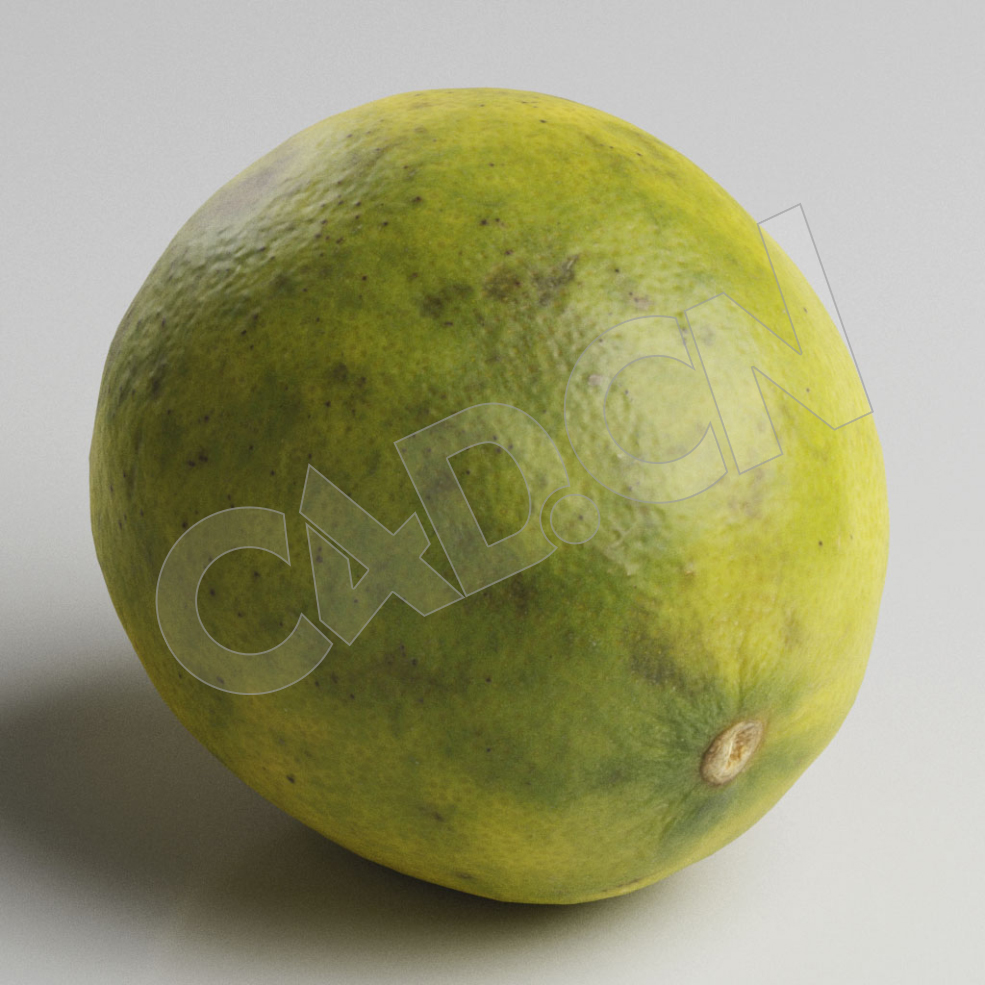 C4D绿色橙子酸橙模型 Lime