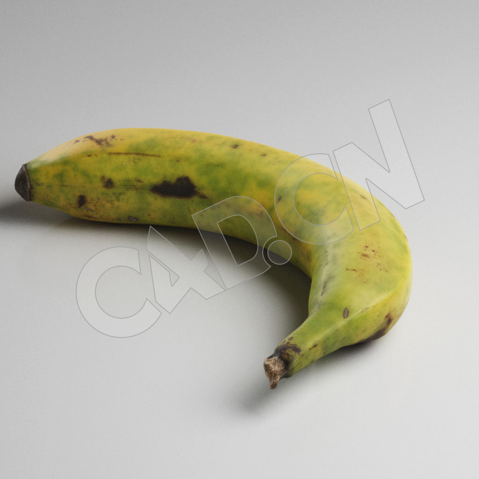 C4D一根长黑斑的香蕉水果模型 Banana - C4D之家 - 66.jpg