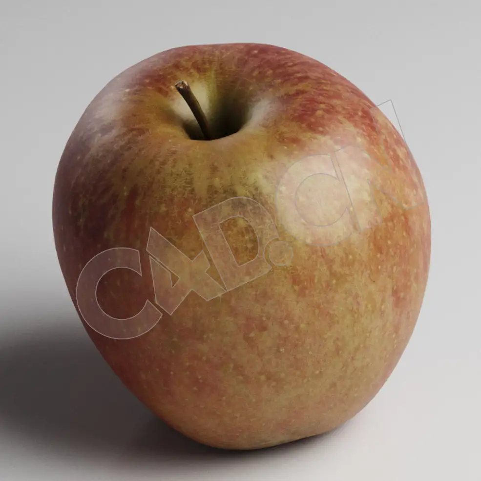C4D一颗红苹果水果模型 RedApple - C4D之家 - 71.jpg