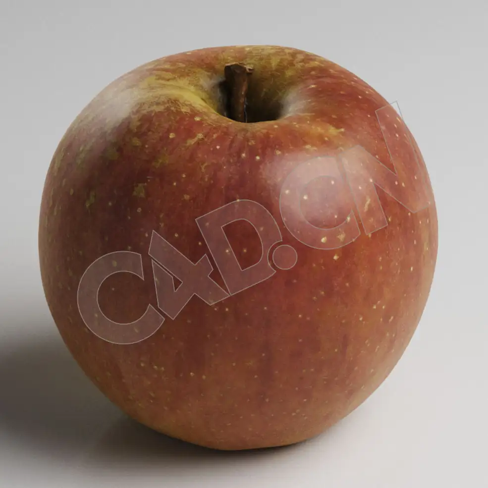 C4D水果模型红色苹果 RedApple - C4D之家 - 72.jpg