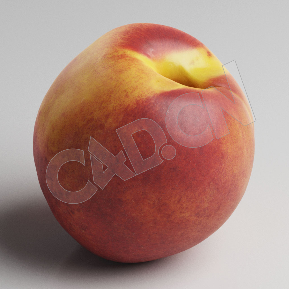C4D油桃水果模型 Peach