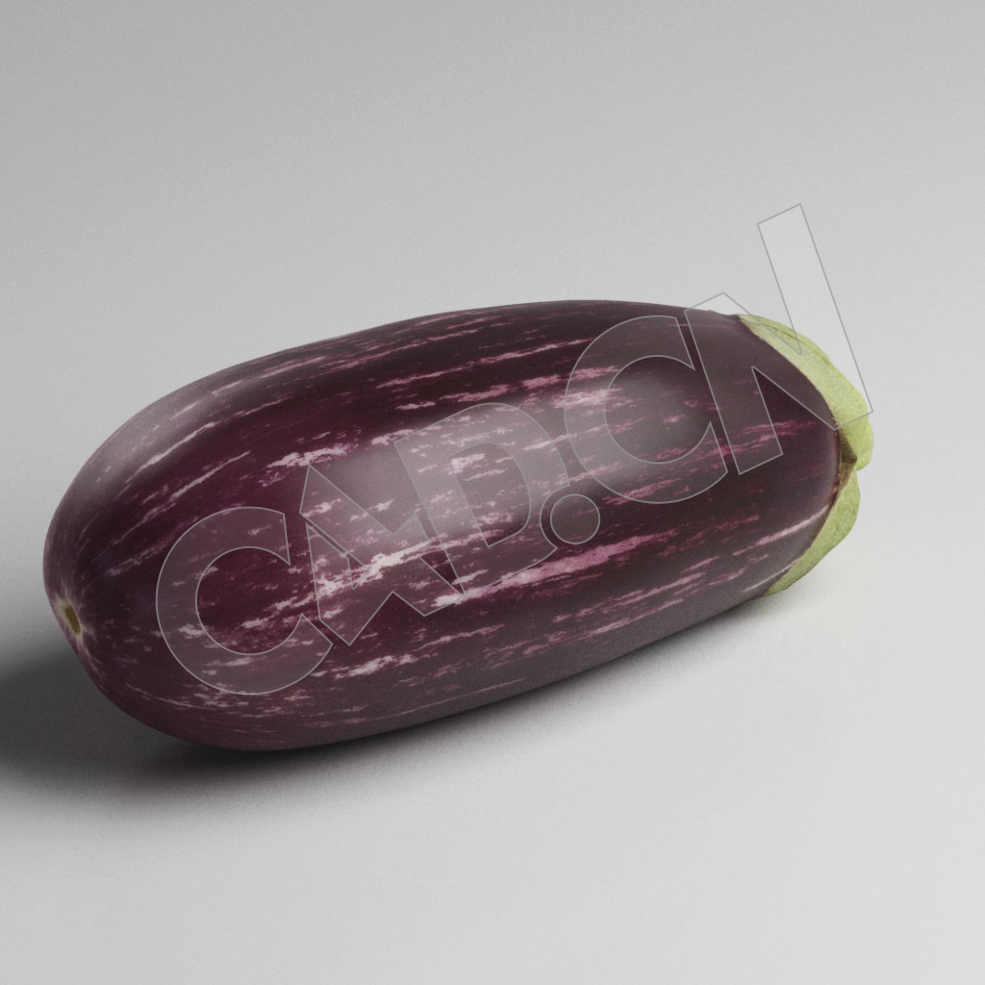 C4D紫茄子蔬菜模型 Eggplant - C4D之家 - 95.jpg