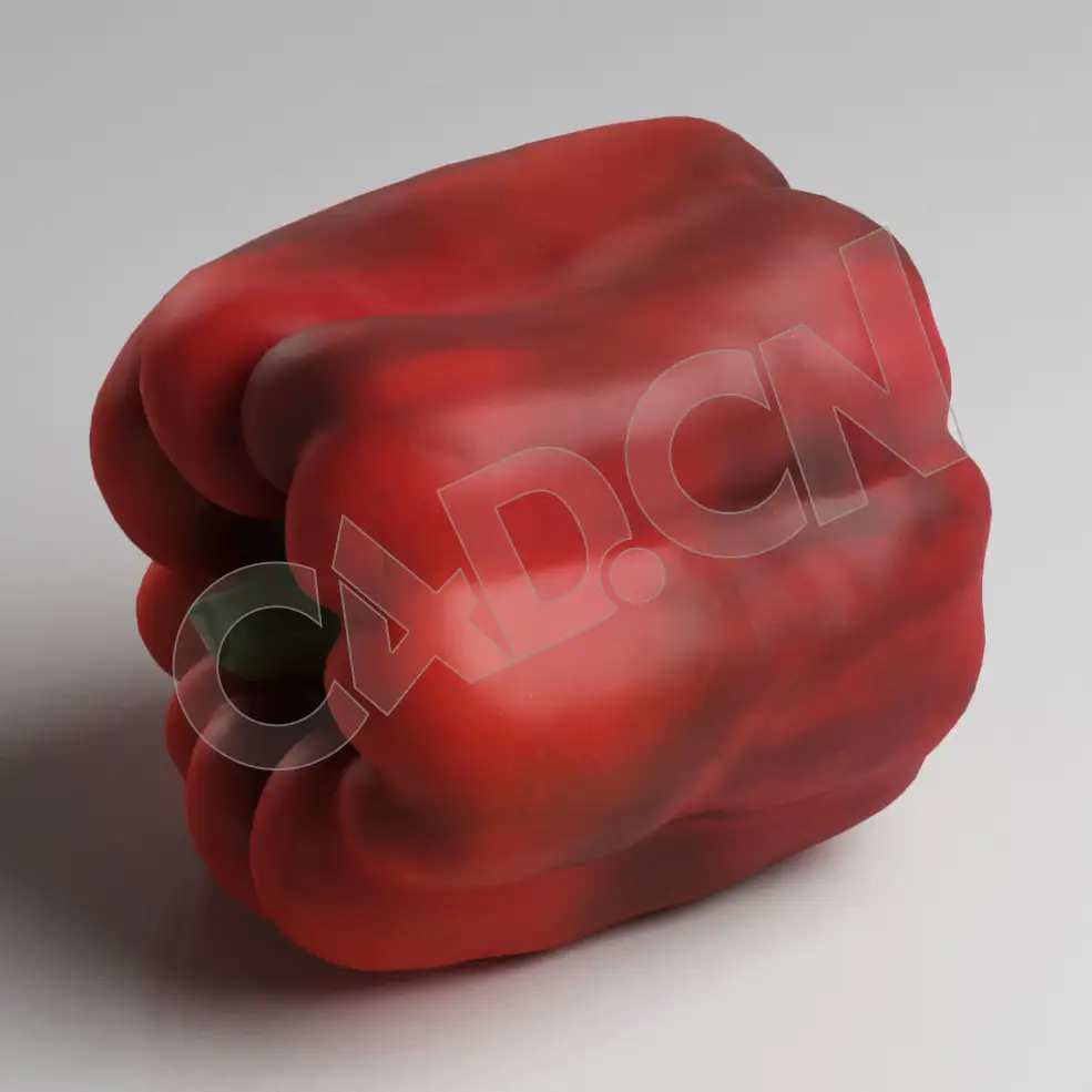 C4D红色辣椒菜辣椒蔬菜模型 Pepper - C4D之家 - 97.jpg