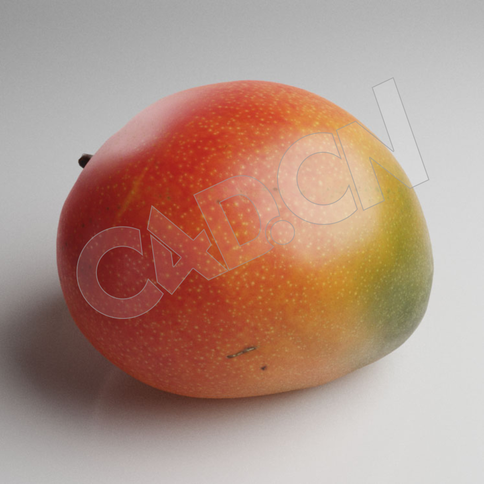 C4D贵妃芒芒果水果模型 Mango